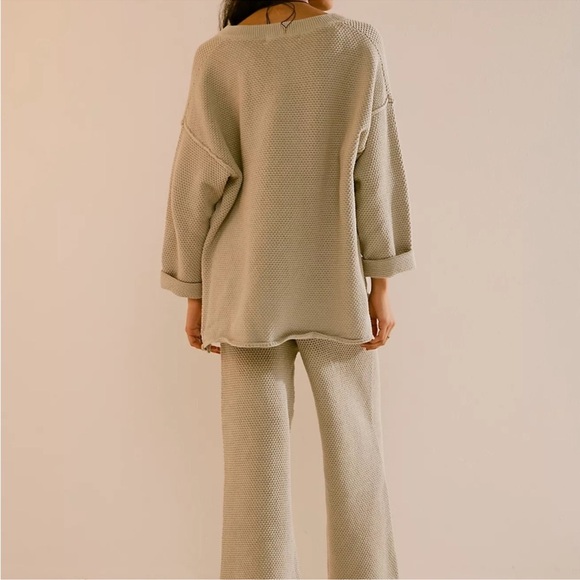 NWOT Free People Hailee Sweater Set Khaki - Picture 6 of 10